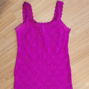 Hanky Panky Fuchsia Lace Chemise